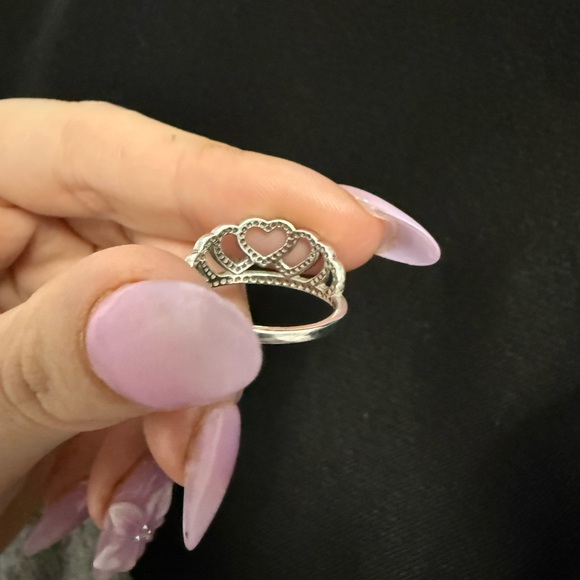 Pandora Hearts Princess Tiara Ring Size 6 - Picture 5 of 7